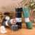 Kit Garrafa Térmica 500ML + 3 Xícaras Aço Inoxidável- Cinza - IA Connect Store
