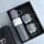Kit Garrafa Térmica 500ML + 3 Xícaras Aço Inoxidável- Cinza