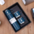 Kit Garrafa Térmica 500ML+ 3 Xícaras Aço Inoxidável- Azul Marinho