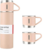 Kit Garrafa Térmica 500ML + 3 Xícaras Aço Inoxidável- Rosa - comprar online