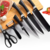 Conjunto Jogo de Facas do Chef Profissional 6 Peças - Preto Premium na internet