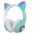 Fone de ouvido Gatinho gamer sem fio (Verde)