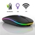 Mouse sem Fio Bluetooth Recarregável LED - Preto
