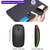 Mouse sem Fio Bluetooth Recarregável LED - Preto - comprar online