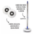 Mop Giratório 360° Cesto Inox Clean Tech 13L - CT0035- Azul na internet
