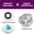 Mop Giratório Limpeza Fácil Cesto Inox Clean Tech 4 Litros - Azul - IA Connect Store