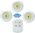 Kit 3 Lampadas Luminária Led Spot Sem Fio Controle Remoto na internet