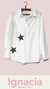 Camisa Larga con Apliques de Estrellas - comprar online