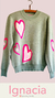 Sweater Corazones Estampados - comprar online