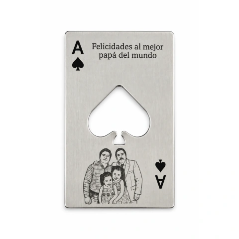 Carta de Baraja con Destapador 8.5 cm