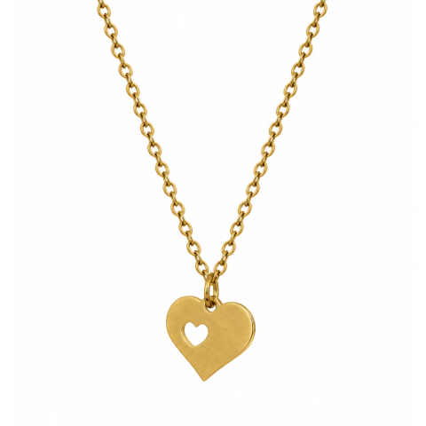 Collar Corazón Inicial Personalizable