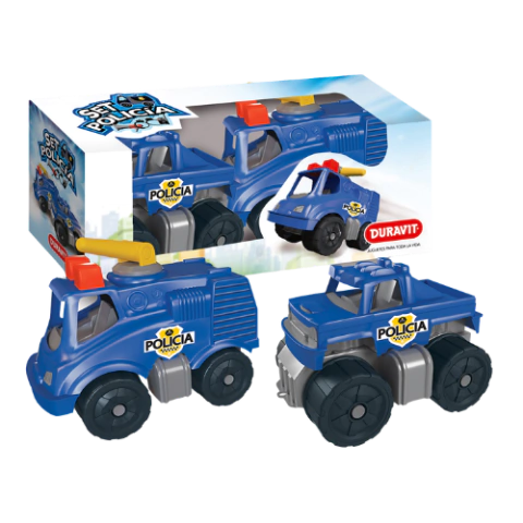CAMION SET DE POLICIAS x 2 u DURAVIT