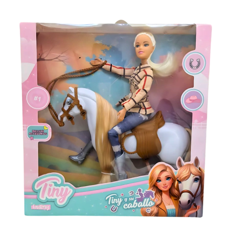MUÑECA TINY Y SU CABALLO 55036 - comprar online