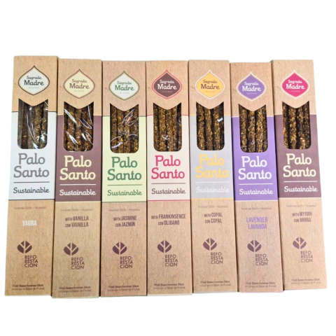 SAHUMERIO SAGRADA MADRE PALO SANTO x 8 u