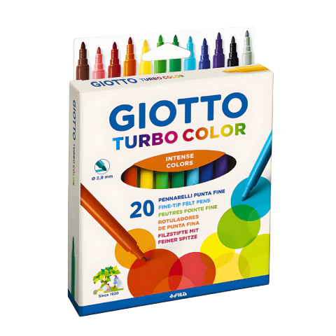 MARCADOR TURBO COLOR x 20 u GIOTTO