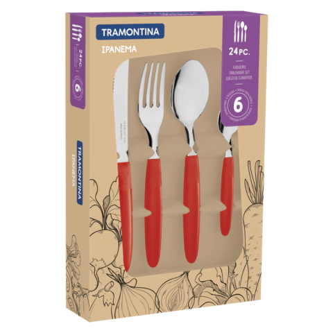 JUEGO CUBIERTOS IPANEMA 24 PIEZAS