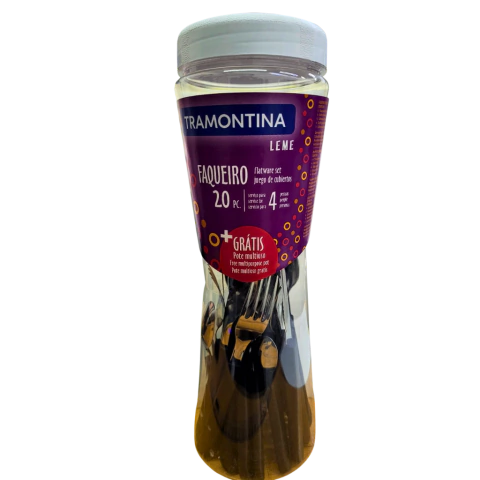 JUEGO CUBIERTOS TRAMONTINA LEME 20 PIEZAS + 4