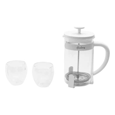 SET CAFETERA HUDSON C/2 VASOS CMSET85