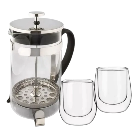 SET CAFETERA HUDSON C/2 VASOS CMSET88