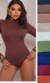 Body gola alta poliamida premium