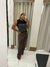 BLUSA TRICOT LISTRADA - PRETO