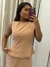 BLUSA PEPLUM - CARAMELO
