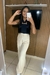 Calça pantalona fancy na internet