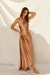 Olympia Asymmetrical Pleated Maxi Dress - comprar online