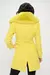 Citrus Solstice Faux Fur Collar Wrap Coat en internet