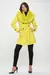 Citrus Solstice Faux Fur Collar Wrap Coat - tienda online