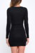 Glitter Drape Cowl Neck Mini Dress en internet