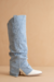 Fold Over Slit Jean Boots
