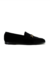 Vivian Velvet Loafers With Gold Chain - TOQE