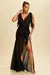 TIE SHOULDER RUCHED SIDE SLIT DRESS - comprar online