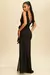 TIE SHOULDER RUCHED SIDE SLIT DRESS en internet