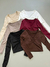 Top escote en V con frunce frisa - comprar online