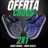 PROMO 2X1 - Crocs Negras + Crocs Azules