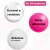 Kit 50 Bolinhas de Piscina 3 Cores C/ Branco Transparente - KidsBeHappy