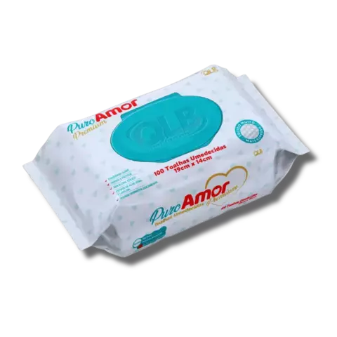Toalha Umedecida Puro Amor Premium C100 Unidades