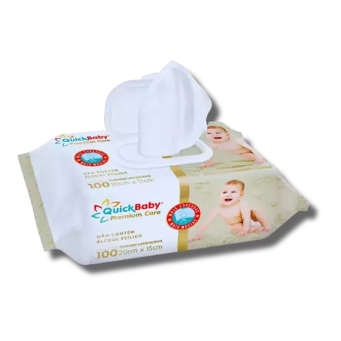 Toalha Umedecida Quick Baby Premium C100 Unidades