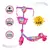 Patinete DM Toys Princesa Sonho Floresta Divertida Cesta Led - KidsBeHappy
