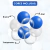 Kit 50 Bolinhas de Piscina 3 Cores C/ Branco Transparente - loja online