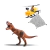 Dinossauro Rex Helicóptero Articulado Park Hunter Resgate