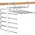 Kit 2 Cabides Multifuncional Organizador Mágico Para Calças
