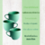 Jogo 6 Xicara Café Chá Porcelana Verde 170ml Resistentes - comprar online