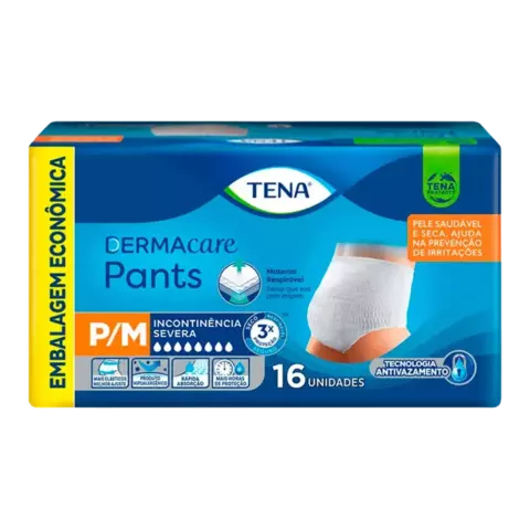 Roupa Íntima Tena Pants Dermacare Pacote com 16 Unidades
