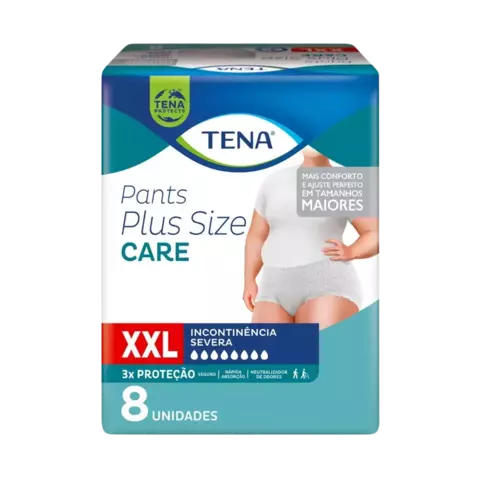 Roupa Intíma Tena Pants Plus Size Pacote C8 Unidades