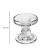 Porta Vela Castiçal de Vidro Cristal Transparente - comprar online