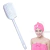 Kit de Banho Toalha Mágica Toca Seca Cabelo Turbante + Escova de Banho Lavagem Costas Mácia 40cm - KidsBeHappy