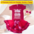 Body Fantasia Bebe Mãe Laço Saia Dia Das Mães - Rosa empoeirado - M - comprar online